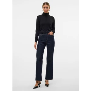 Vero Moda Balıkçı Yaka Dar Siyah Kadın Kazak Vmırıs Ls Rollneck Pullover Ga Noos