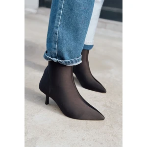 I Love Shoes Orvex Kadın Dalgıç Ince Topuklu Bot Siyah