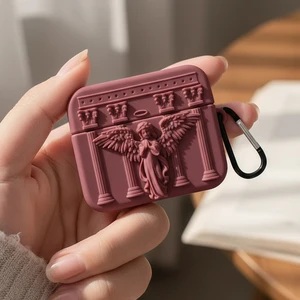 Caseonn Apple Airpods 4.nesil/anc Kılıf Antik Melek Bordo