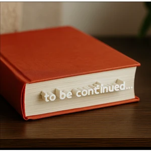 Flexilab Creative Modern Tasarım “to Be Continued” 3D Kitap Ayracı