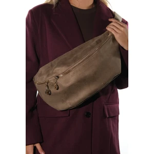 Venta Vizon Süet Kadın Büyük Bel Çantası