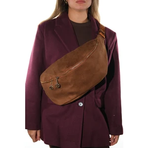 Venta Taba Süet Kadın Büyük Bel Çantası