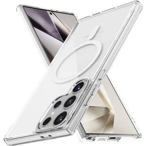 MMP Shop Samsung Galaxy S24 Ultra Uyumlu Sararmaz Magsafe Özellikli Kamera Koruma Çıkıntılı Şeffaf Kılıf