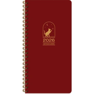 Keskin Color Keskin 2026-8*16 Haftalık Spiralli Cep Ajandası - Bordo