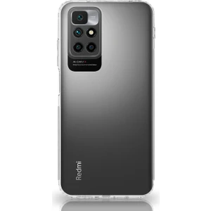 Caseart Xiaomi Redmi 10 ile Uyumlu Kapak Kamera Korumalı Şarj Yeri Tıpalı Şeffaf Silikon Kılıf