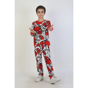 Bunny Hopp Erkek Çocuk Uzun Kollu %100 Pamuk Interlok Kumaş Manşetli Pijama Takımı