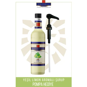 Kahve ve Kokteyl Şurubu Lime Aromalı 700 ml + Pompa
