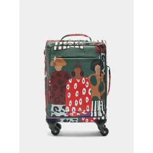 Desenli Teknik Kumaş Seyahat Valizi
