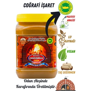 Bozkırlı Çavuşoğlu Kepekli Tahin 930 gr Geleneksel Taş Fırında Kavrulmuş Lezzet