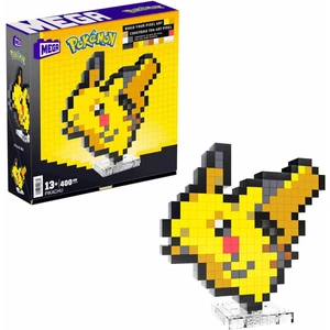 Mega Bloks Mega Pokemon Pikachu Pixel Sanatı Yapım Seti 400 Parça HTH74