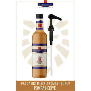 Kahve ve Kokteyl Şurubu Patlamış Mısır Aromalı 700 ml + Pompa