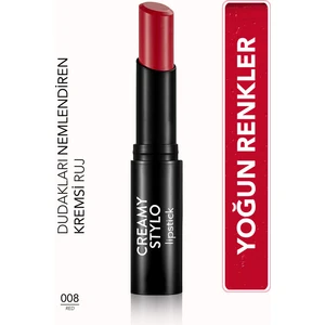 Creamy Stylo Yarı Parlak Bitişli Kremsi Ruj (08 Red) 8682536013680