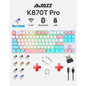 K870T Pro 3 Modlu Uyumlu Hot-Swap Rgb, Mekanik Klavye