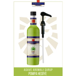 Kahve ve Kokteyl Şurubu Agave 700 ml + Pompa Simonelli