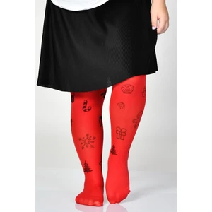 Yeni Yıl Desenli Çocuk Külotlu Çorap