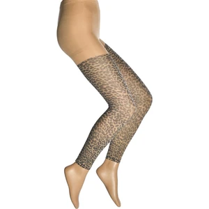 Leopar Baskı Desenli Tayt Kadın Çorap