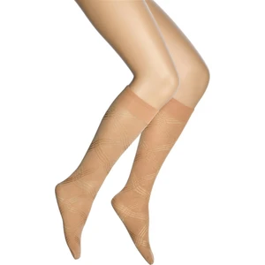 Ada Desenli Mikro Dizaltı Kadın Çorap