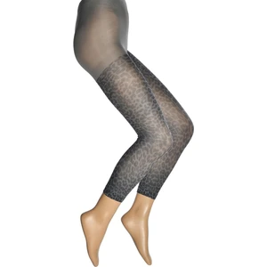 Leopar Baskı Desenli Tayt Kadın Çorap