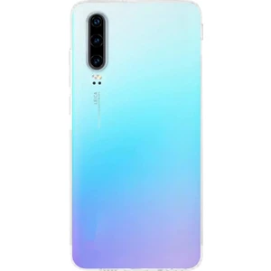 Caseart Huawei P30 ile Uyumlu Kapak Kamera Korumalı Şarj Yeri Tıpalı Şeffaf Silikon Kılıf