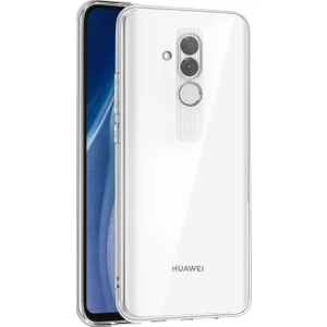Caseart Huawei Mate 20 Lite ile Uyumlu Kapak Kamera Korumalı Şarj Yeri Tıpalı Şeffaf Silikon Kılıf