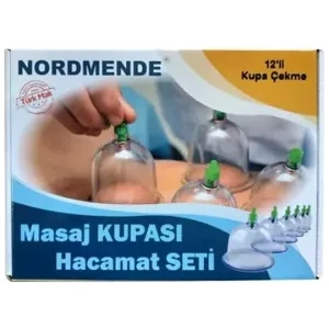 12'li Hacamat Masaj Kupa Set