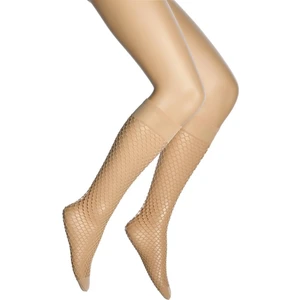 İri File Dizaltı Kadın Çorap