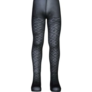 Duygu Desenli Opak Çocuk Külotlu Çorap