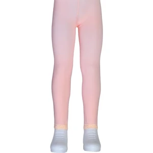 Bileği Dantelli Cotton Çocuk Tayt