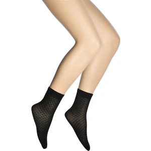 Petek Desenli Mikro Soket Kadın Çorap