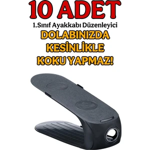 Funny Life Gondol Ayakkabı Rampası 10 Adet 1.sınıf Dolap Içi Ayakkabı Düzenleyici Kokusuz Organizer