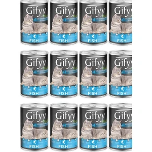 Plus Balıklı Yetişkin Kedi Konservesi 12 Adet 400 Gr