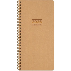 Keskin Color KESKIN-2026 Aj-73 8*16 Haftalık 12 Aylık Spr. Kraft Cep Ajandası