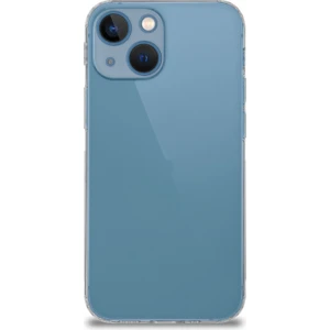 Caseart Apple iPhone 13 Mini ile Uyumlu Kapak Kamera Korumalı Şarj Yeri Tıpalı Şeffaf Silikon Kılıf