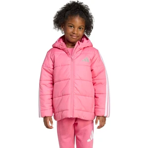 Essentials 3 Stripes Çocuk Pembe Kapüşonlu Ceket