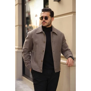 Kaşe Kumaş Düğmeli Ceket