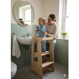 Cute Wood Ahşap Öğrenme Kulesi-Ceviz