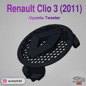 Renault Clio 3 (2011) Uyumlu Tweeter Kapak