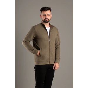 Zeki Özer Erkek Haki Dokulu Hırka