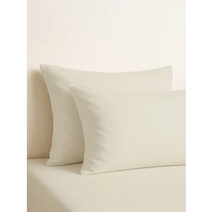 | Purecomfort |  Doğal Pamuk 2'li Yastık Kılıfı Seti | Taş