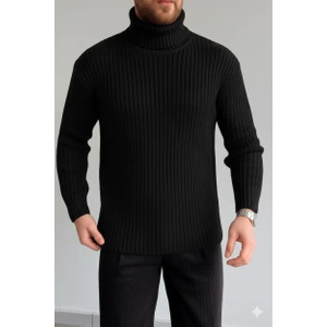 Erkek-Oversıze-Bogazlı-Balıkçı-Yaka-Fitilli-Triko-Kazak