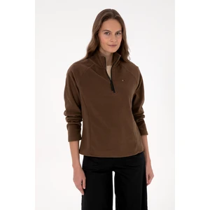U.s. Polo Assn. Kadın Kahverengi Sweatshirt 50316714-VR029