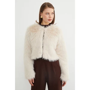 Suni Kürk Crop Ceket