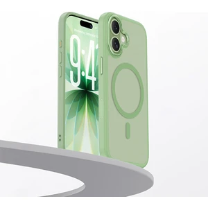 iPhone 17 Uyumlu Kılıf M-Safe Şarj Özellikli Benks Mist Magnetik Kapak Açık Yeşil