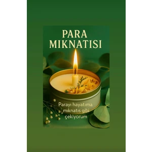 Para Mıknatısı Terapi Mumu Hindistan Cevizi Kokulu