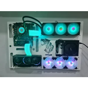 Pro Design Duvara Tipi Bilgisayar Kasası Gamming Duvara Montaj Pc Beyaz