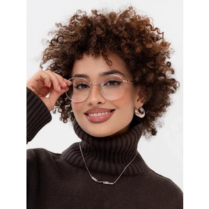 Round Model Metal Çerçeve Mavi Işık Korumalı Gözlük