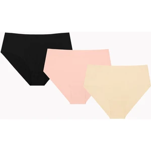 Nbb Siyah Vizon Ten Rengi 3lü Lazer Iz Yapmaz Yüksek Bel Külot