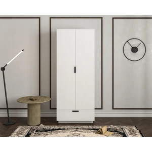 2 Kapaklı Tek Çekmeceli 3 Raflı Ultra Çok Amaçlı Mutfak Banyo Kiler Dolabı