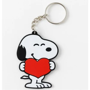 Sevimli Snoopy Kalpli Anahtarlık / Çanta Süsü