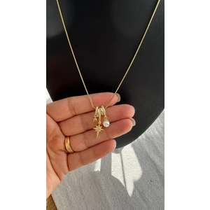 Queen Accessory Inci Detay Taşlı Kolye